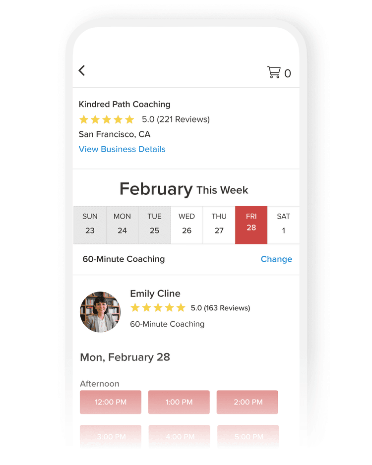 Online booking for clients, 24/7